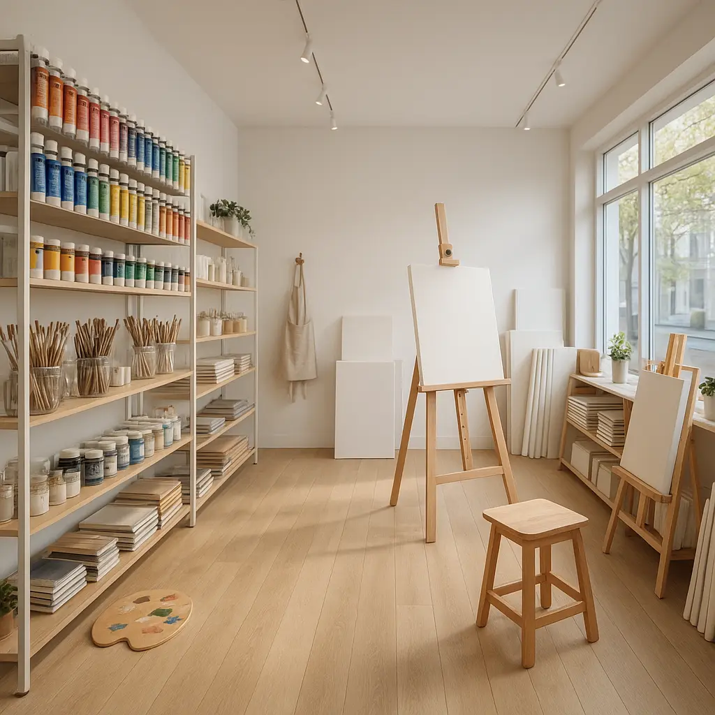 Art Supplies Store Interior